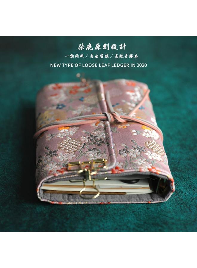 Bluejw Seven Deer Hand-made, Loose-leaf Hand Account Book Suit Online Red Hand Account Book Antique Note-taking Notebook Girl Detachable - Image 1