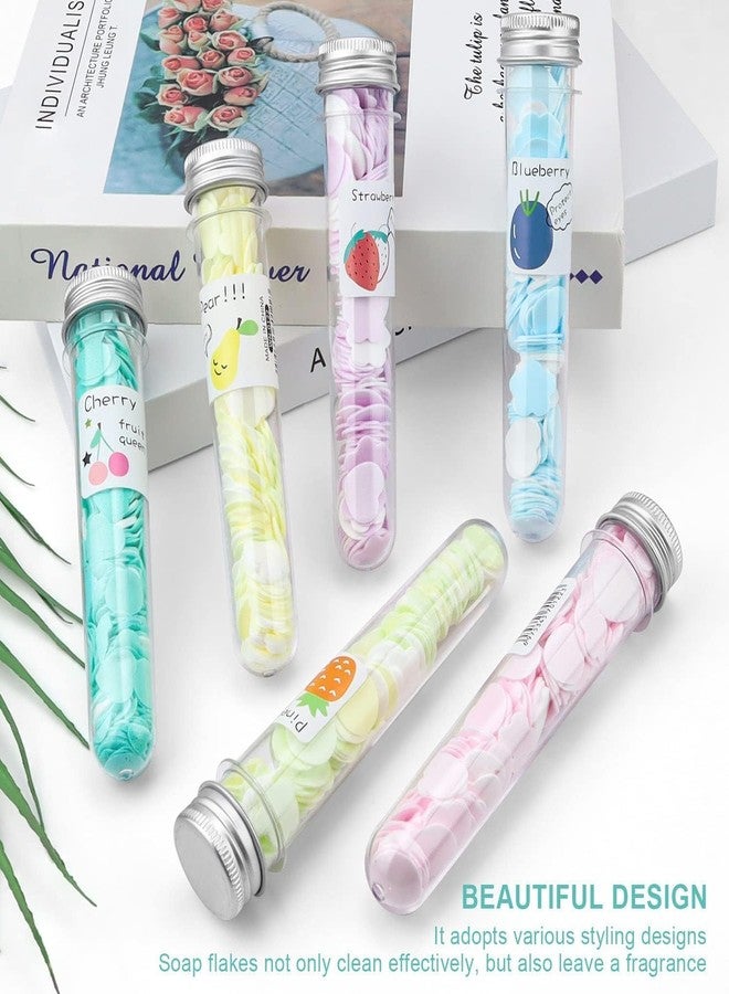Oupstrive Designer Paper Soap Tube Shape Bottle Paper Soap Clean Soft Bath For Travel, For Personal Hand Washing Disposable Confetti Cleaning (Multicolor, Pack of 6) - Image 2