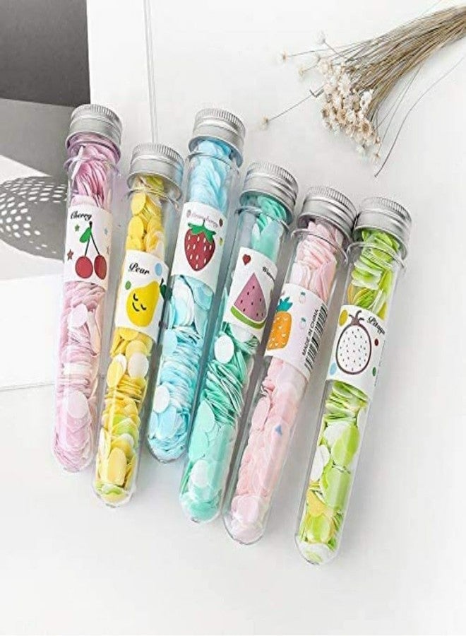 Oupstrive Designer Paper Soap Tube Shape Bottle Paper Soap Clean Soft Bath For Travel, For Personal Hand Washing Disposable Confetti Cleaning (Multicolor, Pack of 6) - Image 1