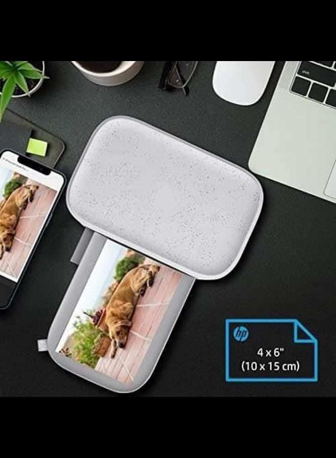 طابعة Sprocket Studio Plus WiFi - تطبع صورًا مقاس 4x6 بوصة لاسلكيًا من جهاز iOS وAndroid الخاص بك، باللون الأبيض - Image 2