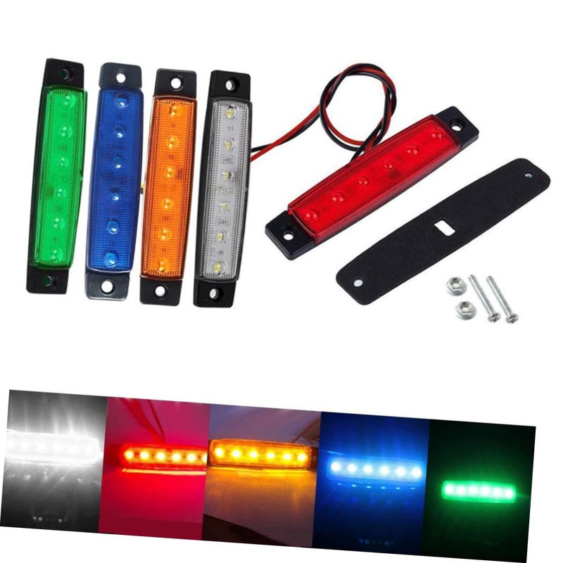 2pcs White LED Side Marker Lights For Trucks Trailers Easy Installation Bright Clearance Indicators - Image 4