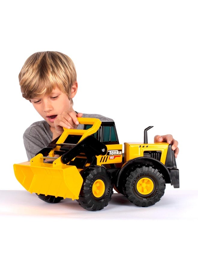 Tonka Unisex Children- Steel Classics Front Loader, Frustration-Free Packaging (FFP), Yellow, Black - Image 5