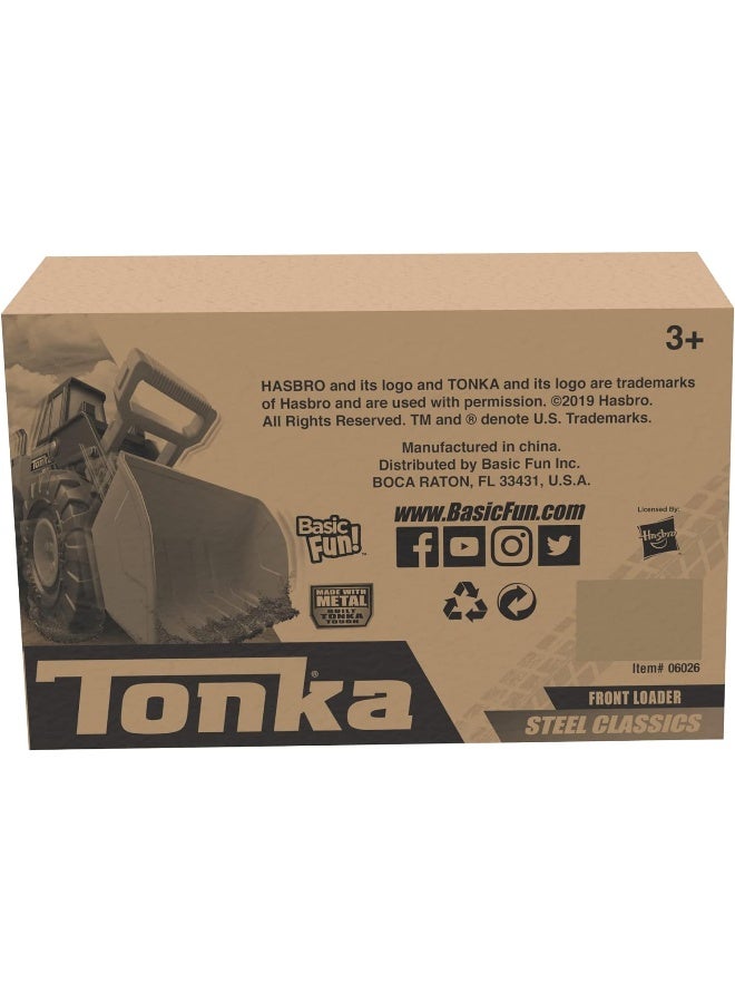 Tonka Unisex Children- Steel Classics Front Loader, Frustration-Free Packaging (FFP), Yellow, Black - Image 2