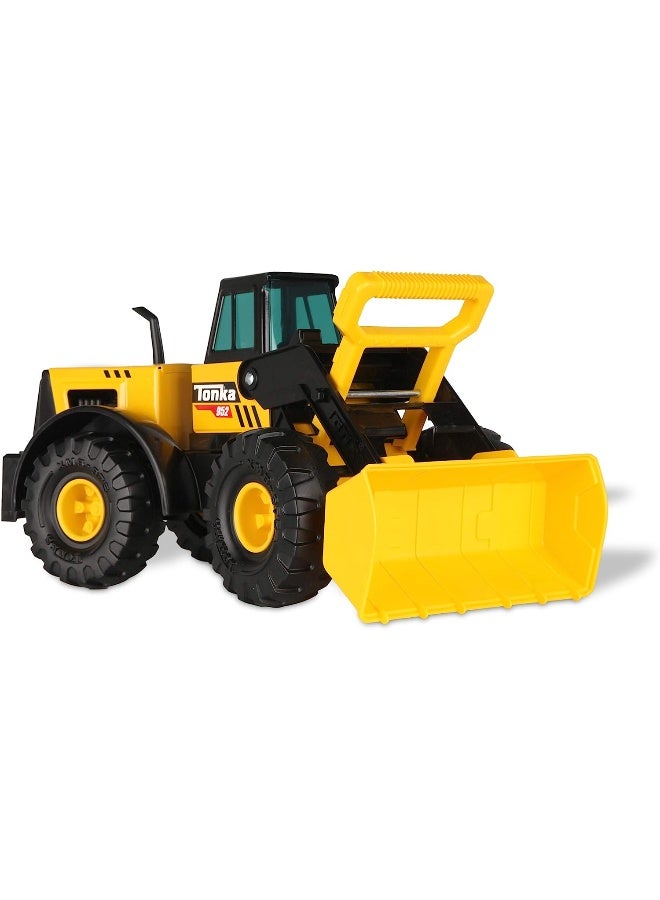 Tonka Unisex Children- Steel Classics Front Loader, Frustration-Free Packaging (FFP), Yellow, Black - Image 3