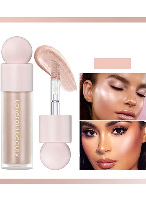 Liquid Highlighter Contour Makeup Face Highlighter Bronzer Stick Cream Face Illuminator Beauty Light Glossy Finish for Face and Body Waterproof Highlighter #03