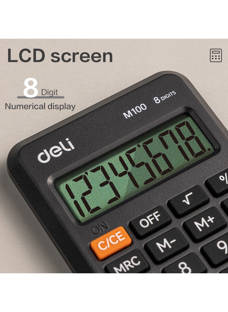 Deli EM100 Portable Calculator - ideal for home, school, and office use - Image 2