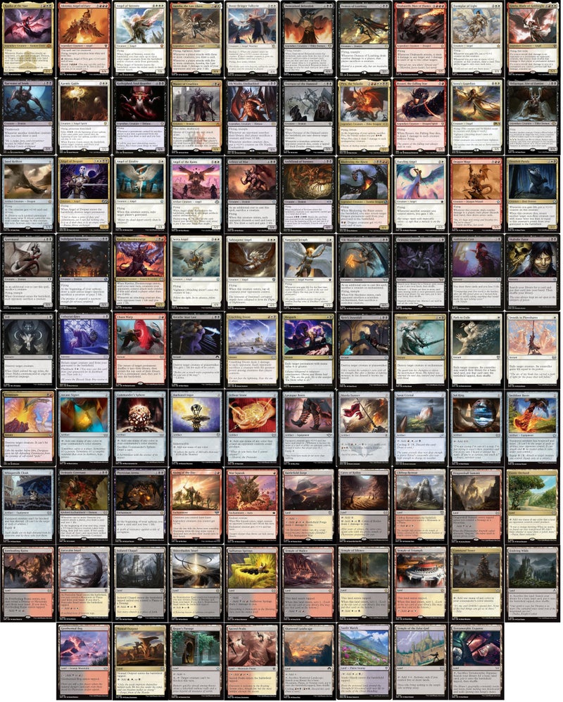 MTG Decks & More Elite Commander Deck Angel Demon Dragon Kaalia of The Vast Mardu Black Red White EDH cEDH 100 Card Custom MTG Deck Very Strong - Image 3