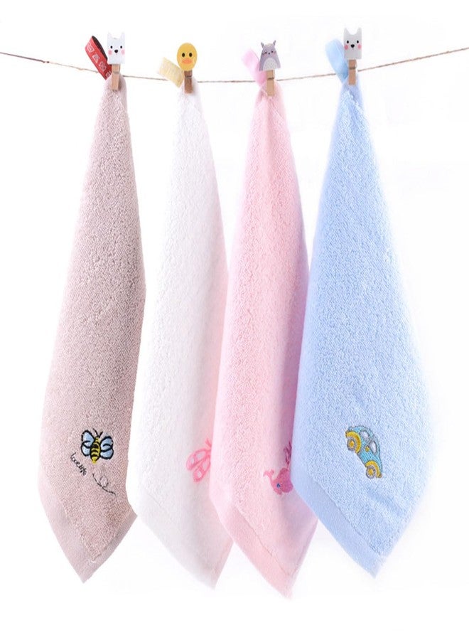 Ewandastore Ewanda Store 4 Pack Cute Hanging Hand Towels With Loop for Kids - Funny Cotton Towels for Kitchen, Bathroom, Home - Image 1