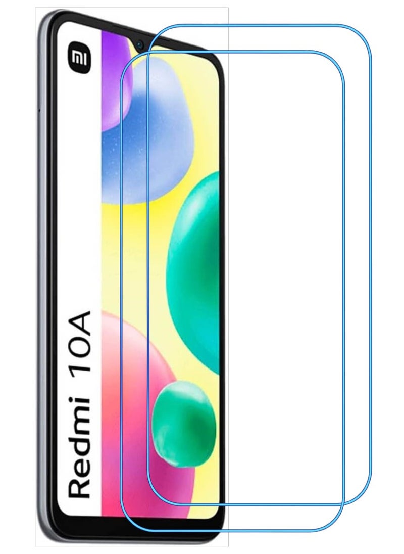 ACLIX 2 Pieces Antistatic ESD Dustproof Premium Quality High Definition Clear Tempered Glass Screen Protector Designed For Xiaomi Redmi 10A - Image 1