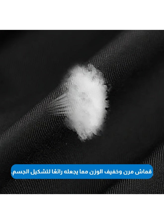 ريلاكس سمارت شورت ضغط رجالي أسود بخصر مرتفع – مشد رياضي لتشكيل الجسم ودعم العضلات أثناء التمارين والاستخدام اليومي، للتحكم في البطن وتوفير مظهر أنيق ومتناسق - Image 4