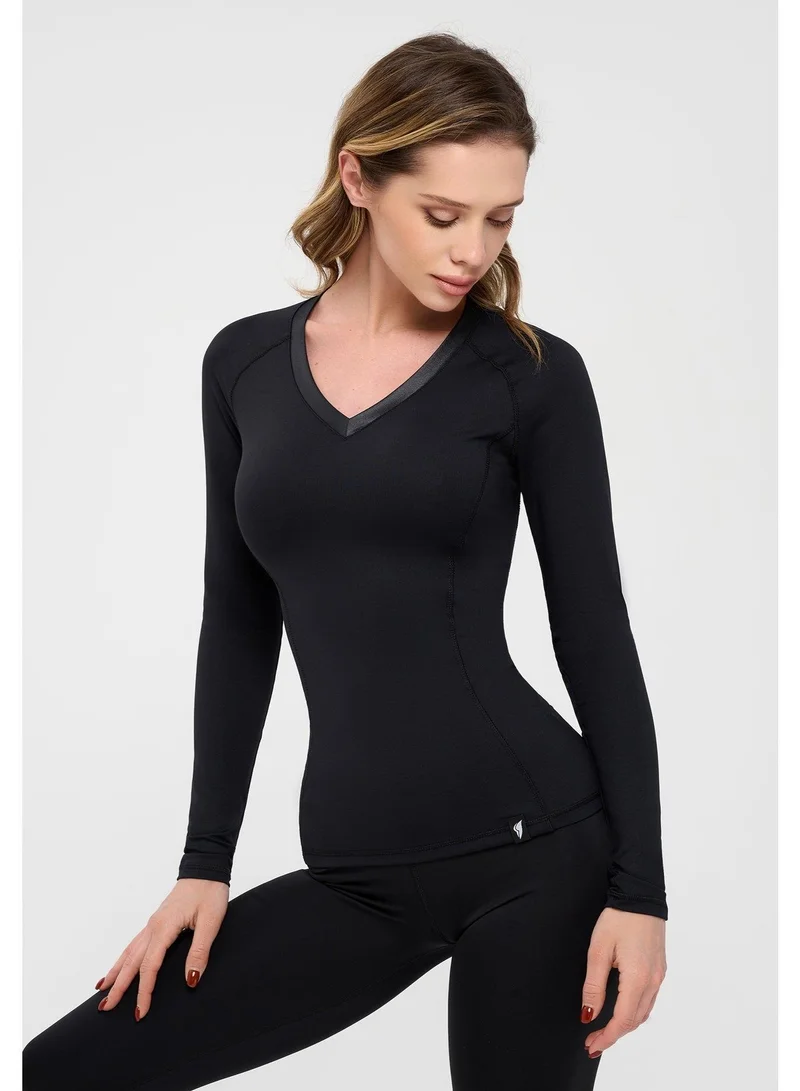 Bona Fide Rashguard Black Rashguard Sport Gym Top for Women for Women | Best Price UAE