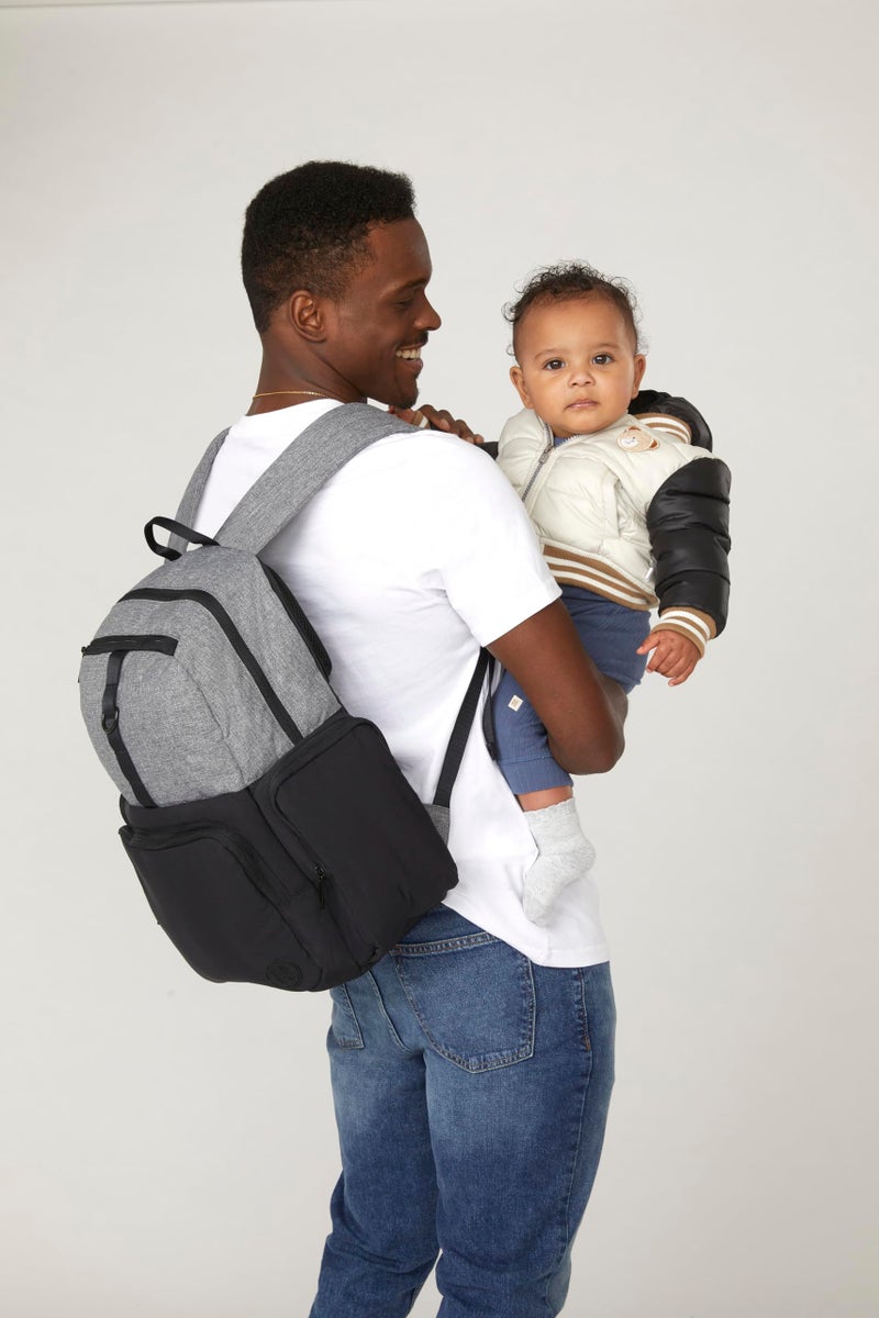 HUGGIES Unisex-adult Day Pack Diaper Backpack, Black/Solid, One Size - Image 3