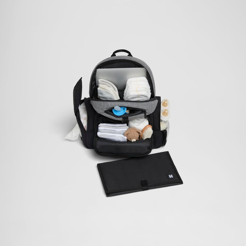 HUGGIES Unisex-adult Day Pack Diaper Backpack, Black/Solid, One Size - Image 2