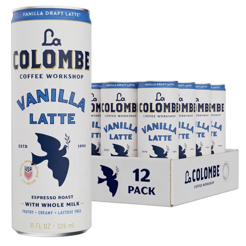 La Colombe Coffee Vanilla Draft Latte 11 fl oz Cans Pack of 12 Coffeehouse Quality Cold Brew Specialty Grade Coffee Beans ReadytoDrink OntheGo - Image 3