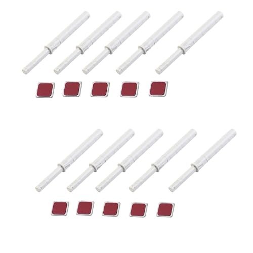 bjsdkff 10 Pack Magnetic Push Latches for Cabinet Door,Push Latches for Cabinets,Cabinet Magnet Latch,for Closet Cupboard Wine Cabinet Drawer Sliding Door Lock Pop-up Door Lock - Image 1