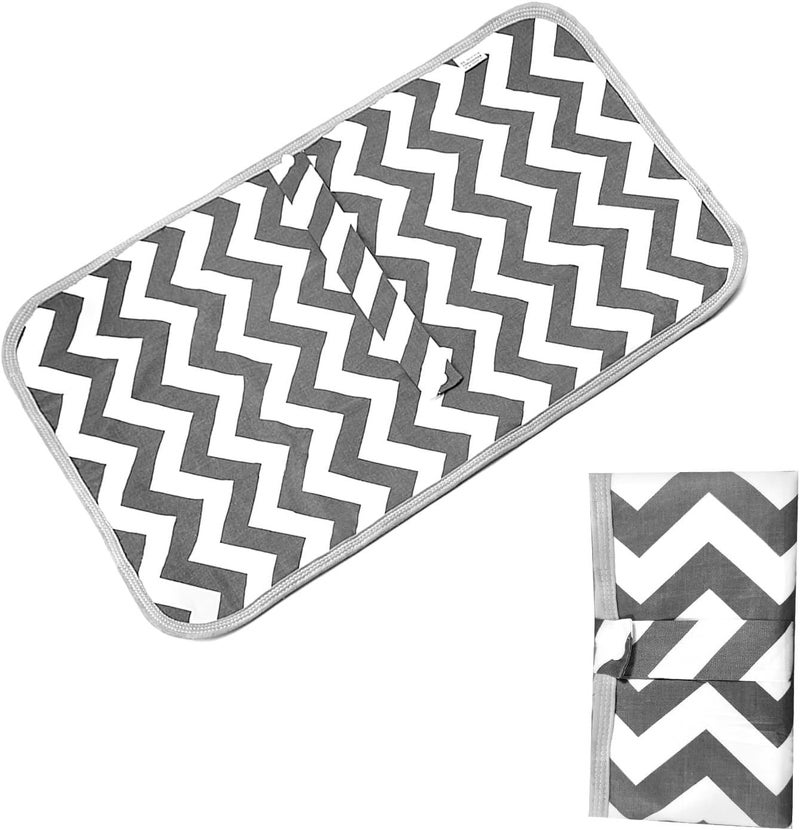 Portable Diaper Changing Pad Foldable Diaper Pads Waterproof Changing Mats Multifunctional Changing mats Nappy Changing mat for Home Travel Outside (Grey) - Image 1