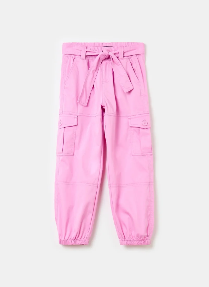Ovs Cargo trousers with belt