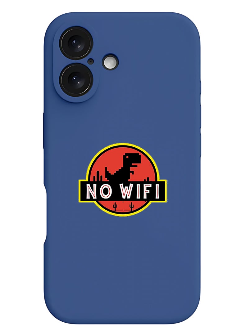 Theodor Protective Slim Fit Case Liquid Silicone Cover with Full Body Protection Anti-Scratch Shockproof Case For Apple iPhone 17 (Blue) No wifi - Image 1