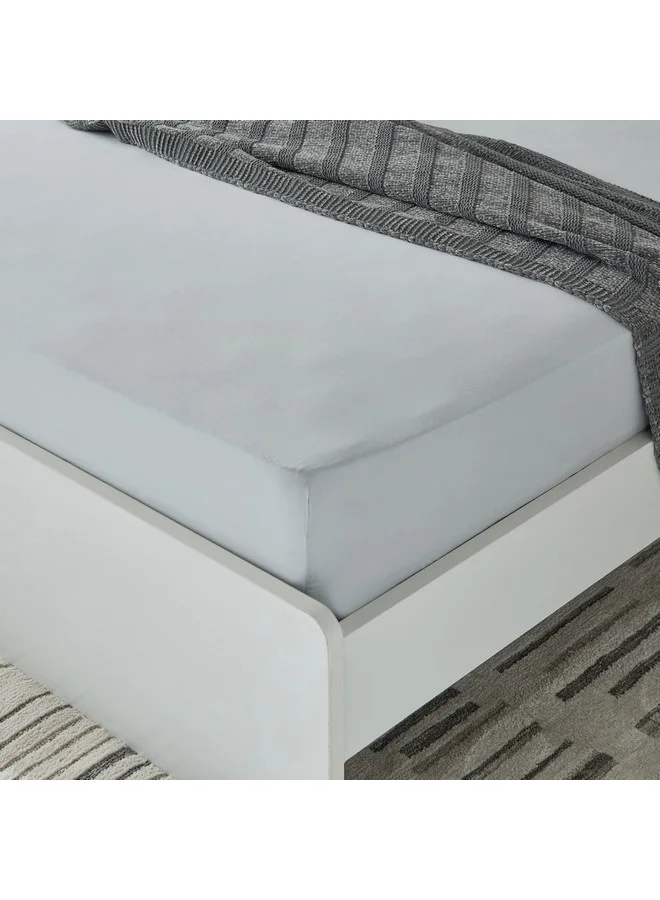 Home Box Essential Cotton Double Fitted Sheet 140 x 200 x 36 cm