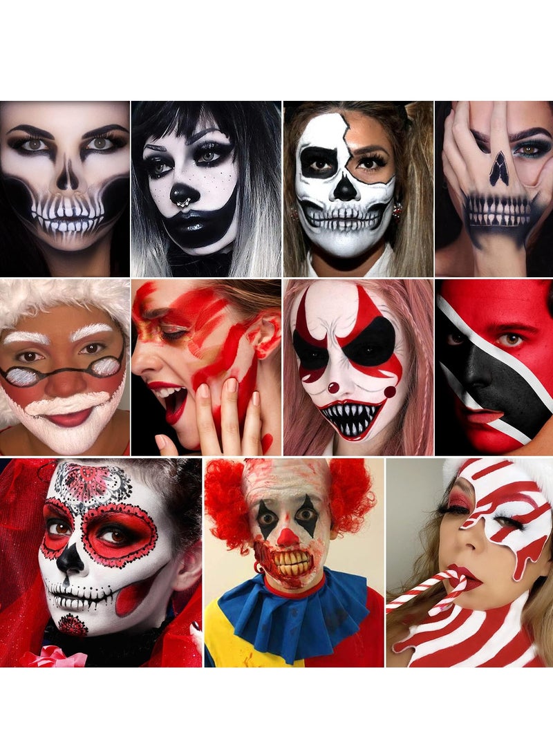 oem Face Body Paint Set-Athena Painting Palette,3Professional Artist Brush, Large Deep Pan Ideal for Halloween Cosplay Party - Image 2