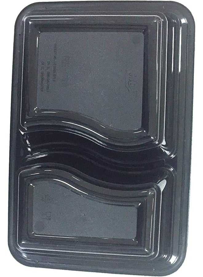 Lynacz Original 12 Pieces Disposable Microwave Container Rectangular - 2 Compartment - Image 5