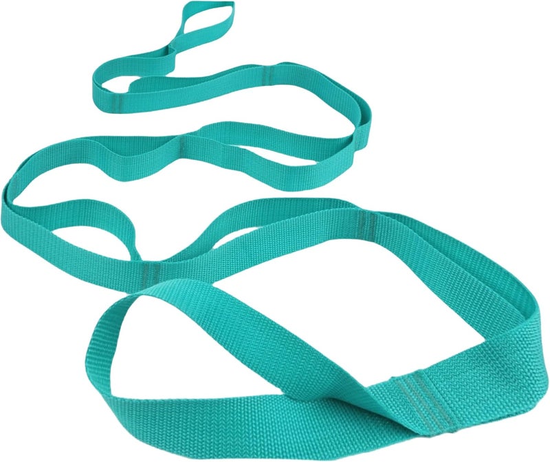 Scotamalone Stretching Strap Yoga Strap Physical Therapy for Home Workout, Exercise, Pilates and Gymnastics, 10 Loops Non-Elastic Stretch Bands with Aesthetic Packaging for Women & Men - Image 1
