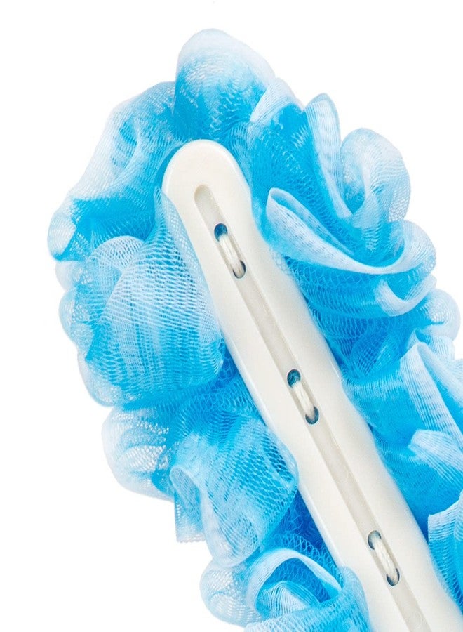 Arswin Lufa Back Scrubber for Shower, Anti-Slip Long Handle Bath Sponge Shower Brush, Soft Nylon Mesh Back Cleaner Washer, Loofah on a Stick Body Brush for Women&Men (Blue) - Image 4