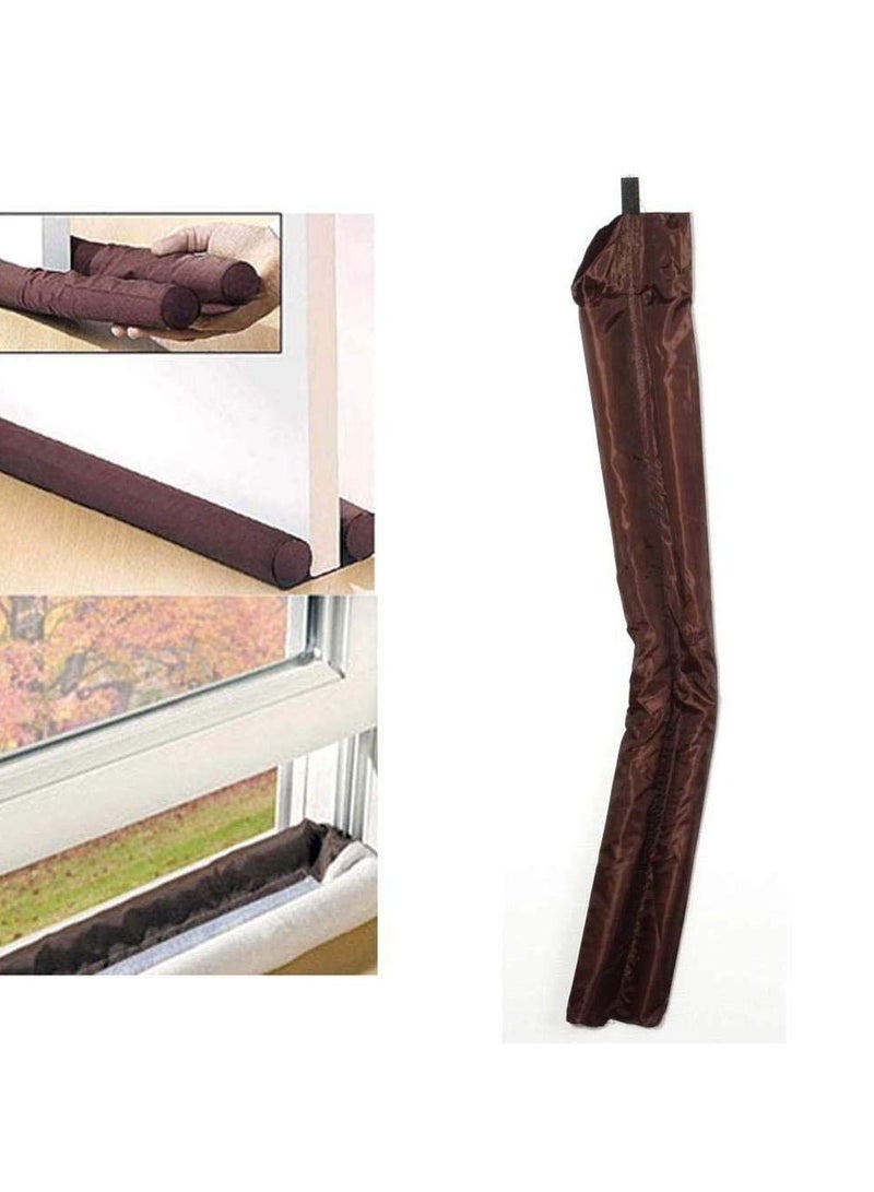 MAKS & CO. Door Bottom Sealing Strip Guard Effective Draft & Dust Protection Self-Adhesive for Easy Installation Brown Color, Stylish Design Adjustable Length, Fits Most Doors Pack of 1, Durable & Reliable - Image 3