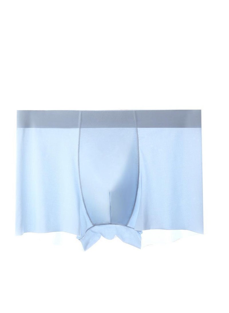 4pcs Traceless Breathable Ice Silk Cool Underwear Trunks High-end Boxer Briefs for Men.  - Image 5