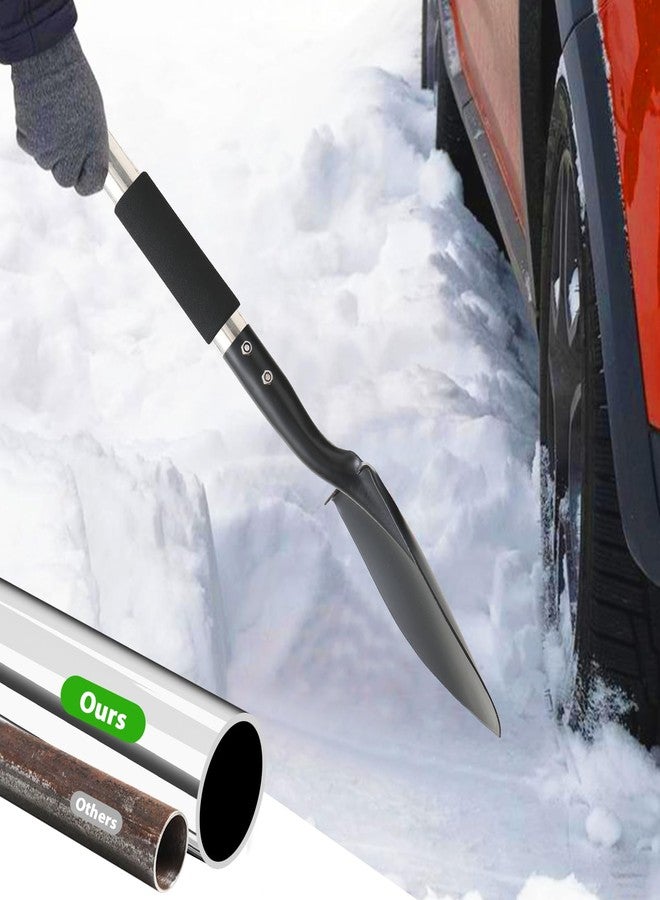 Feblomst Shovel, Small Shovels for Digging with D-Handle, Silver Garden Tools for Gardening - Image 3
