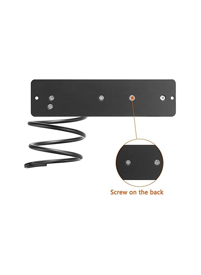 Raxoom Dryer Holder Wall Mount, Wall Mount Aluminum Hair Blow Dryer Holder Organizer with Straightener Storage Stand Rack, Hair Care Styling Tools Organizer Hanger for Bathroom & Bedroom, Black - Image 5