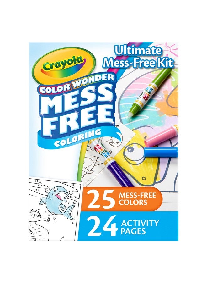 كرايولا مجموعة تلوين كرايولا كولور وندر ميسّ فري (50 قطعة فأكثر)، مجموعة فنية للأطفال الصغار، أقلام تلوين ميسّ فري، مستلزمات سلة عيد الفصح للأطفال الصغار، هدايا، 3 سنوات فأكثر - Image 1