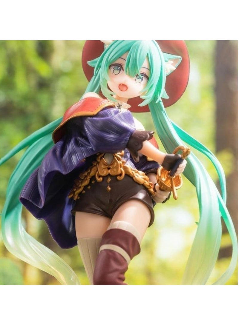 General Fairytale Wonderland Hatsune Miku Puss in Boots Hand-made Second Dimension Beautiful Girl Desktop Model Ornament Gift  - Image 1