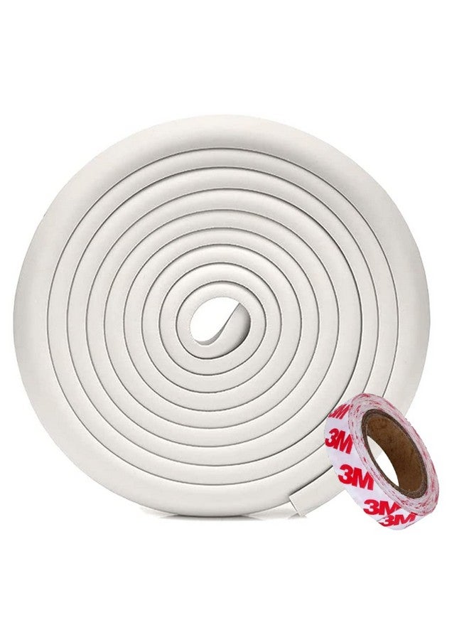 KidDough Baby Proofing Extra Thick Furniture Edge Protector for Kids, Safety Strip - 5 Mtrs White Edge Guard, Thick Rubber Edge for Kids Safety, Corner Protector for Sharp Edges, Baby Safety Products - Image 1