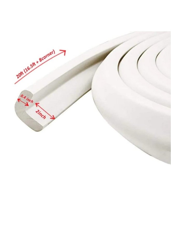 KidDough Baby Proofing Extra Thick Furniture Edge Protector for Kids, Safety Strip - 5 Mtrs White Edge Guard, Thick Rubber Edge for Kids Safety, Corner Protector for Sharp Edges, Baby Safety Products - Image 5