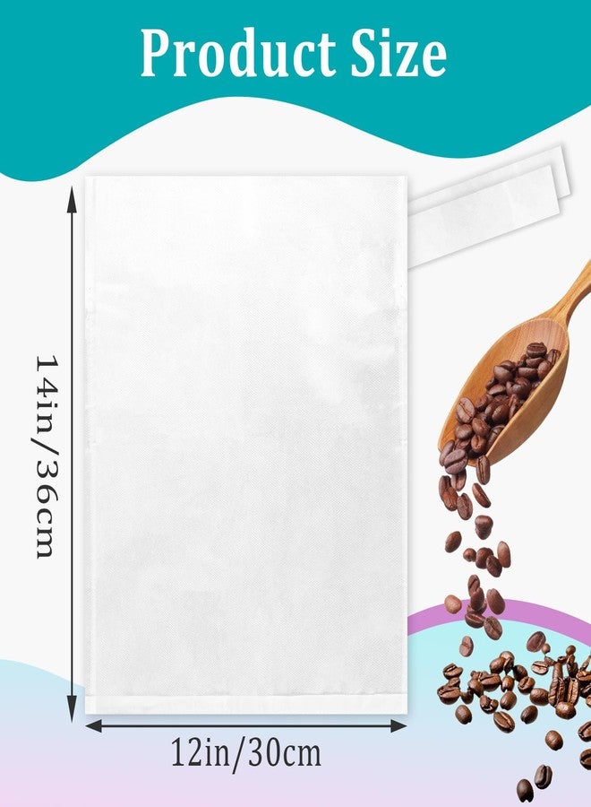 Joworthy 100 Pcs Cold Brew Coffee Filter Bags with Drawstring Compatible with Toddy Cold Brew System - 12" x 14" Disposable Fine Mesh Brewing Bags for Cold Brew Coffee or Iced Tea - Image 3