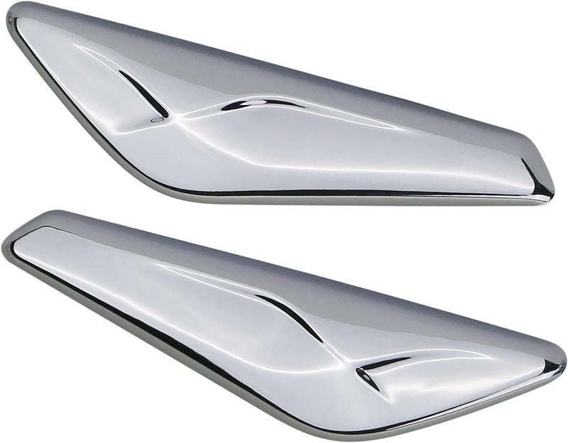 APPERFiT Front Fender Chrome Trim Finisher for Left Driver & Right Passenger Side Fender Compatible with BMW X3 F25 X4 F26 2011 2012 2013 2014 2015 2016 2017 Replaces 51117338569 51117338570 Multi-price design picks - Image 1