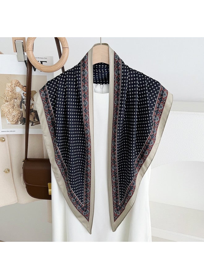 pincai Autumn New Accessories Hip Scarf Retro Paisley Small Neckerchief Triangle Scarf Belt Women's Decoration With Jeans - Image 2