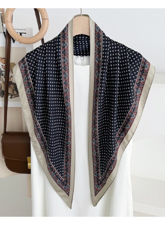 pincai Autumn New Accessories Hip Scarf Retro Paisley Small Neckerchief Triangle Scarf Belt Women's Decoration With Jeans - Image 1