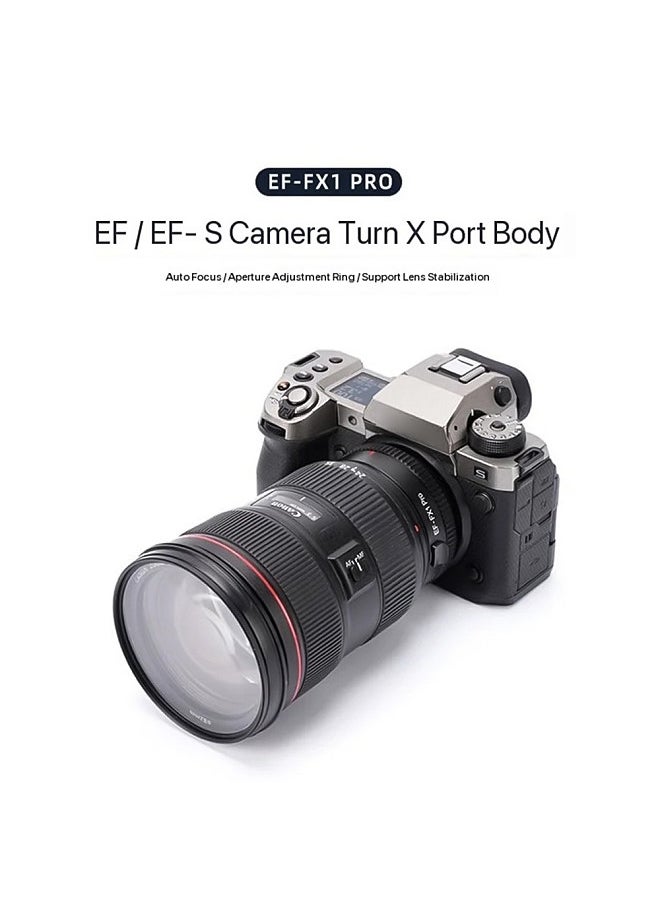 VILTROX EF-FX1 Pro Auto Focus Lens Mount Adapter with Aperture Adjustment Ring Type-C Upgraded Replacement for Canon EF/EF-S Lens to Fuji X-T3 X-T30 X-T20 X-T100 X-E2 X-E3 X-Mount Mirrorless Cameras  - Image 5