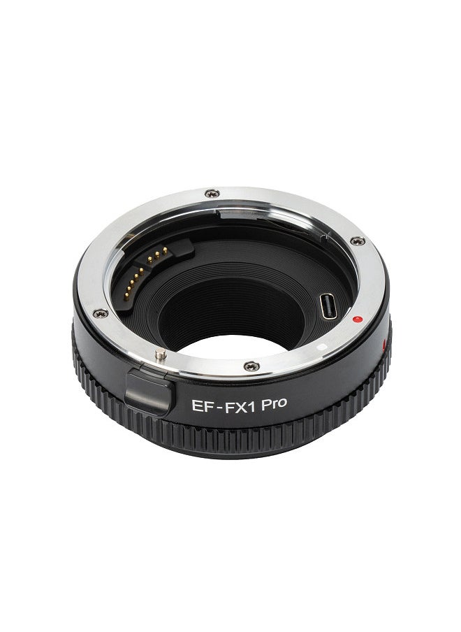 VILTROX EF-FX1 Pro Auto Focus Lens Mount Adapter with Aperture Adjustment Ring Type-C Upgraded Replacement for Canon EF/EF-S Lens to Fuji X-T3 X-T30 X-T20 X-T100 X-E2 X-E3 X-Mount Mirrorless Cameras  - Image 1