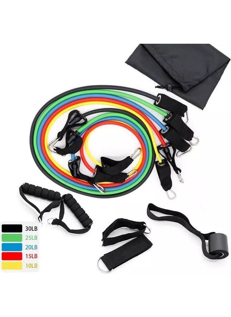 Clifton 5-Piece Multifunctional Strength Training Resistance Band Set - 11 Pieces  - Image 2