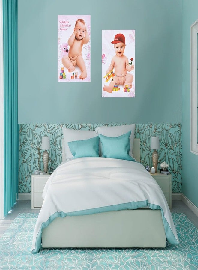 Eoi Marketing Combo Of 2 Beautiful Poster | Gloss Laminated Paper Printing | Baby Wall Poster & Scenery Wall Poster | Wall Painting (Unframed) (12 Inch X 18 Inch, Rolled) Paper Print - Image 3
