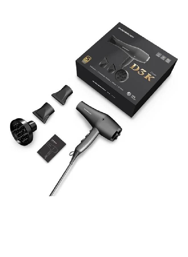 Rush Brush Rush Brush D3K Dryer 3000 Watt, 3 Temperatures, Removable Air Filter, 2 Speed Settings - Image 5