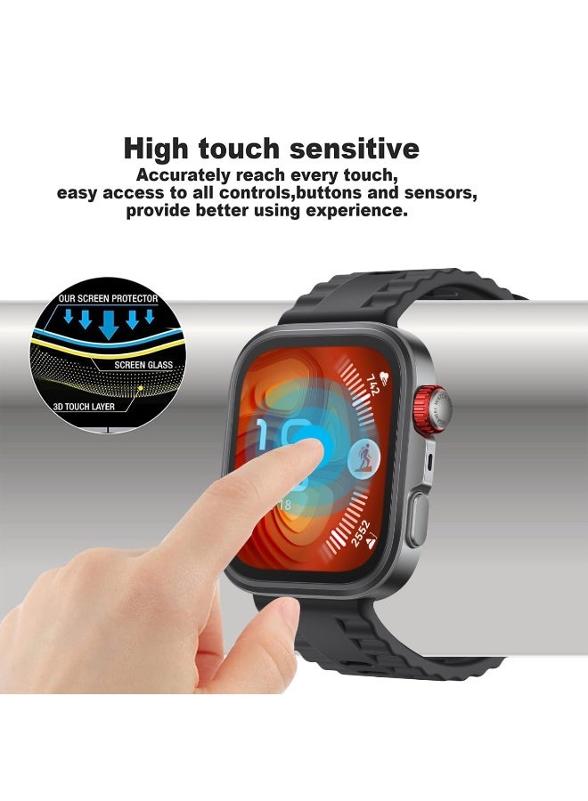 1pcs Case and Screen Protector for Huawei Watch Fit 4 Pro, All-around Anti Scratch Shockproof Protective Soft TPU Full Cover Compatible with Huawei Watch Fit4 Pro Smart Watch (TPU Transparent)  - Image 4