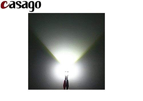 Casago CS6PW2P T10 Led Parking Light 6 SMD Car Interior/Dashboard Licence Plate Dome Bulb for Bike/Motorcycle and Cars (1W, White) - Image 3