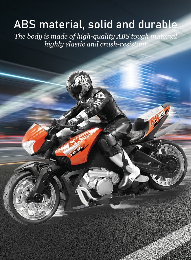 high speed toy motorbike with handle, Children's remote control motorcycle, birthday hobby remote control motorbike toys, equal scale reduction, suitable for 5-12 years old boys and girls racing toys - Image 4