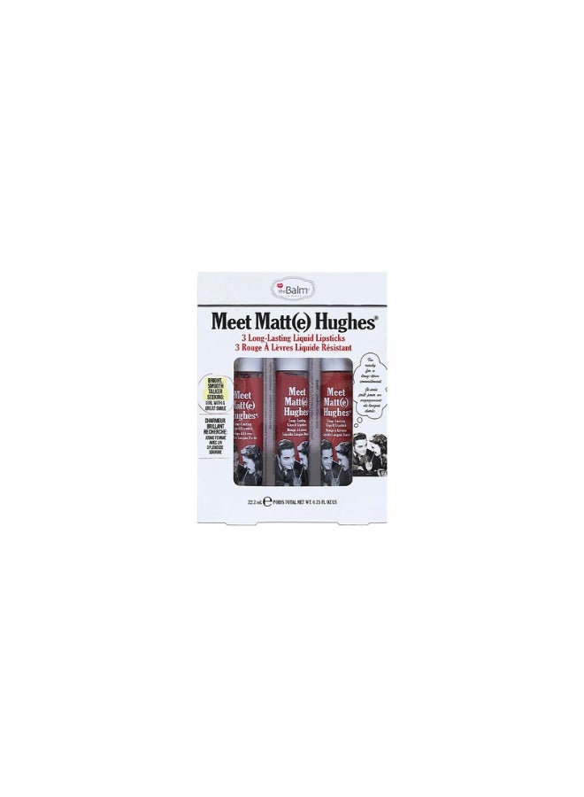 theBalm Meet Matte Hughe 3 Full Size Lip Assorted Trios - Image 1