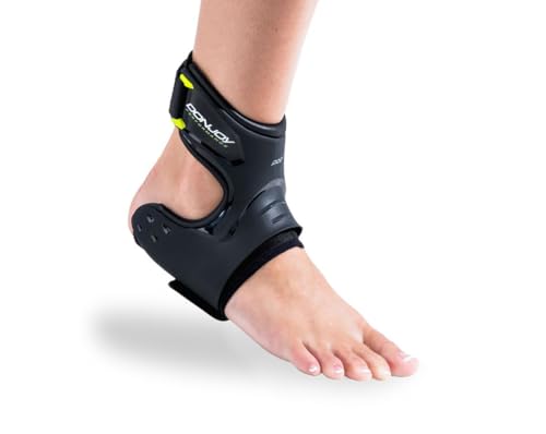 DonJoy Performance POD Ankle Brace Best Support for Stability Ankle Sprain Roll Strains for Football Soccer Basketball Lacrosse Volleyball Medium Left Black