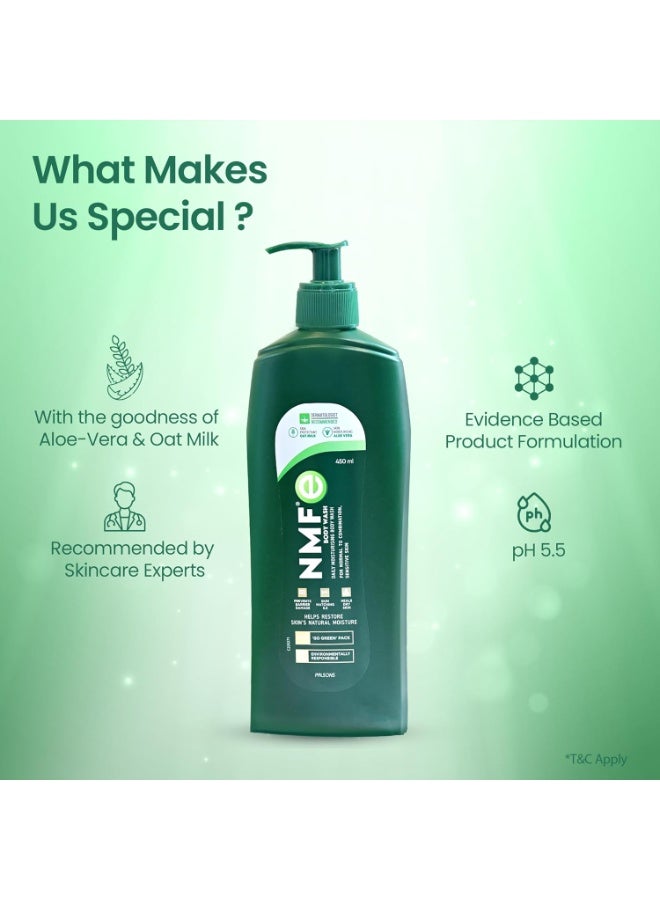 NMFe Moisturising Body Wash 450 ml with Aloevera and Oat milk for Daily Bathing - Image 3